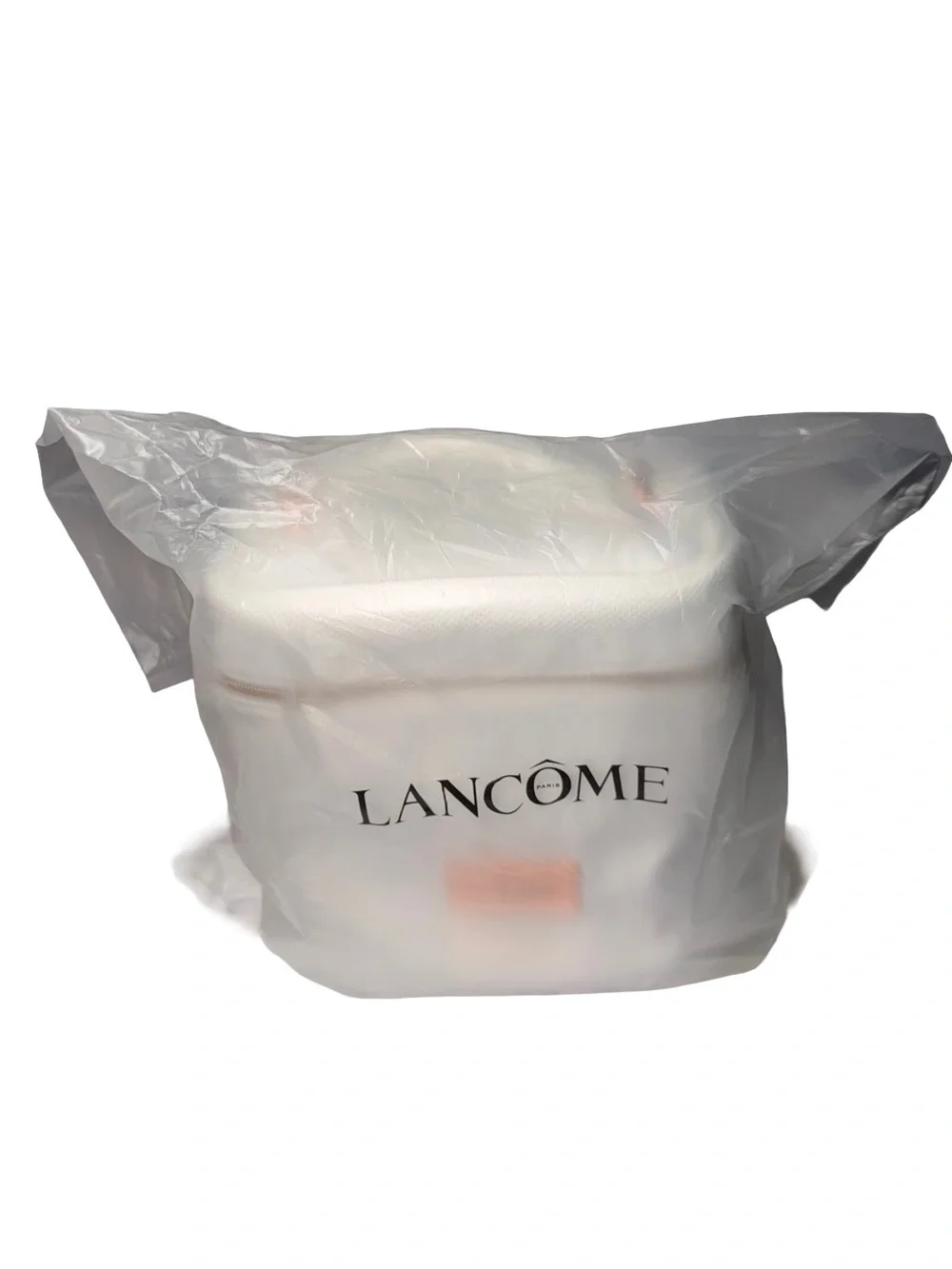 Lancome Cosmetic Makeup Bag, GWP, White New Absolue Rose Lancôme NEW
